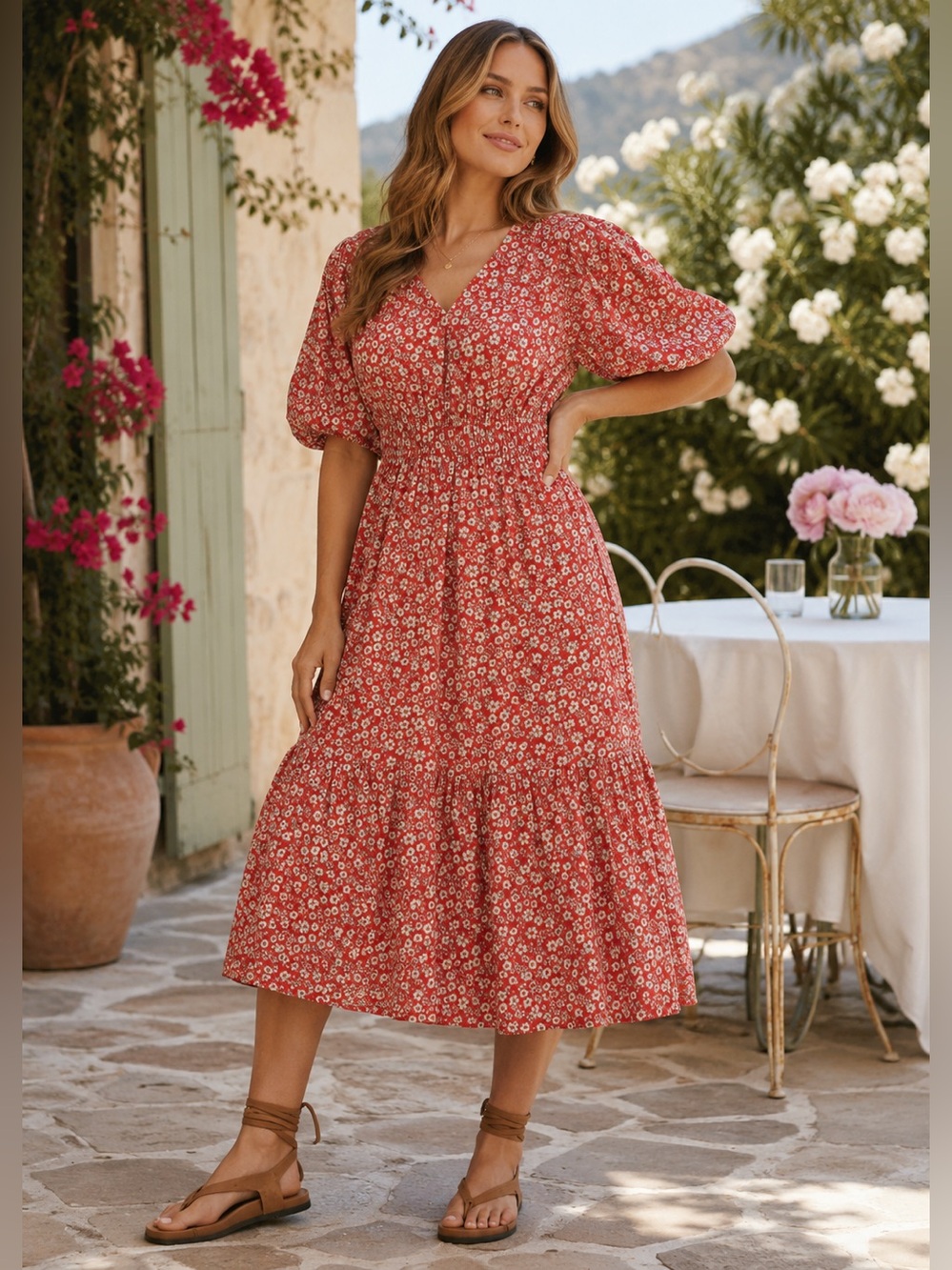 New Joe’s Jeans Lindsey Dress in Laurel Poppy Flora – Size Medium